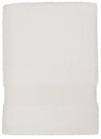 Badehåndklæde - 100% Bomulds frotté - 70x140 cm - Turiform Hvid
